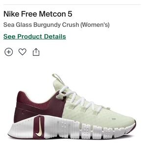 Nike metcon 5 women’s size7.5